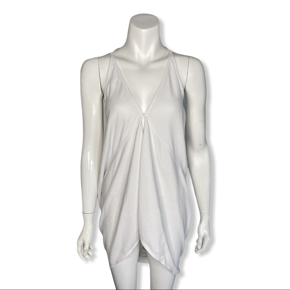 Rick Owens Mainline Draped Milk Tank Top
